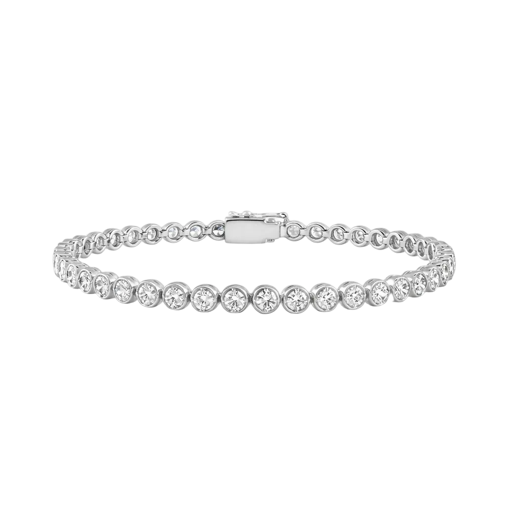Classic Bezel Diamond Tennis Bracelet