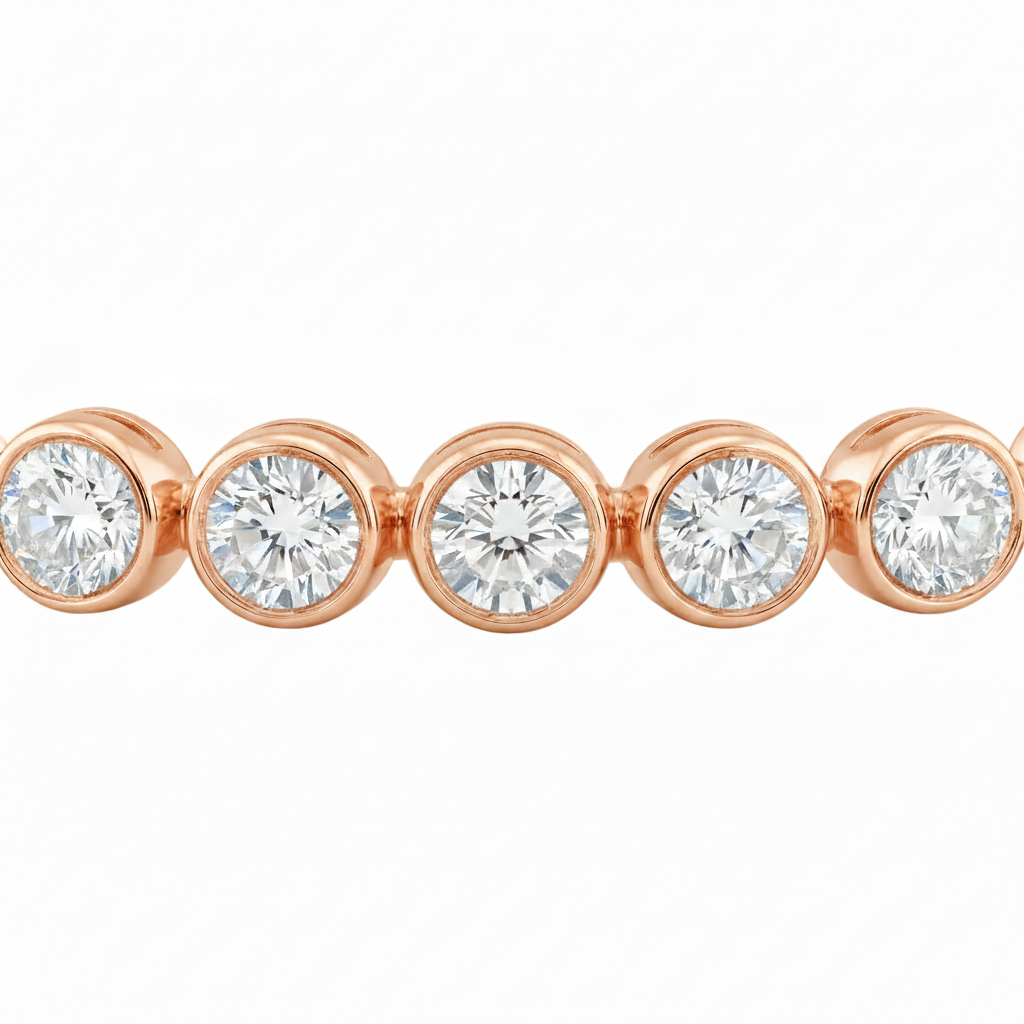 Classic Bezel Diamond Tennis Bracelet