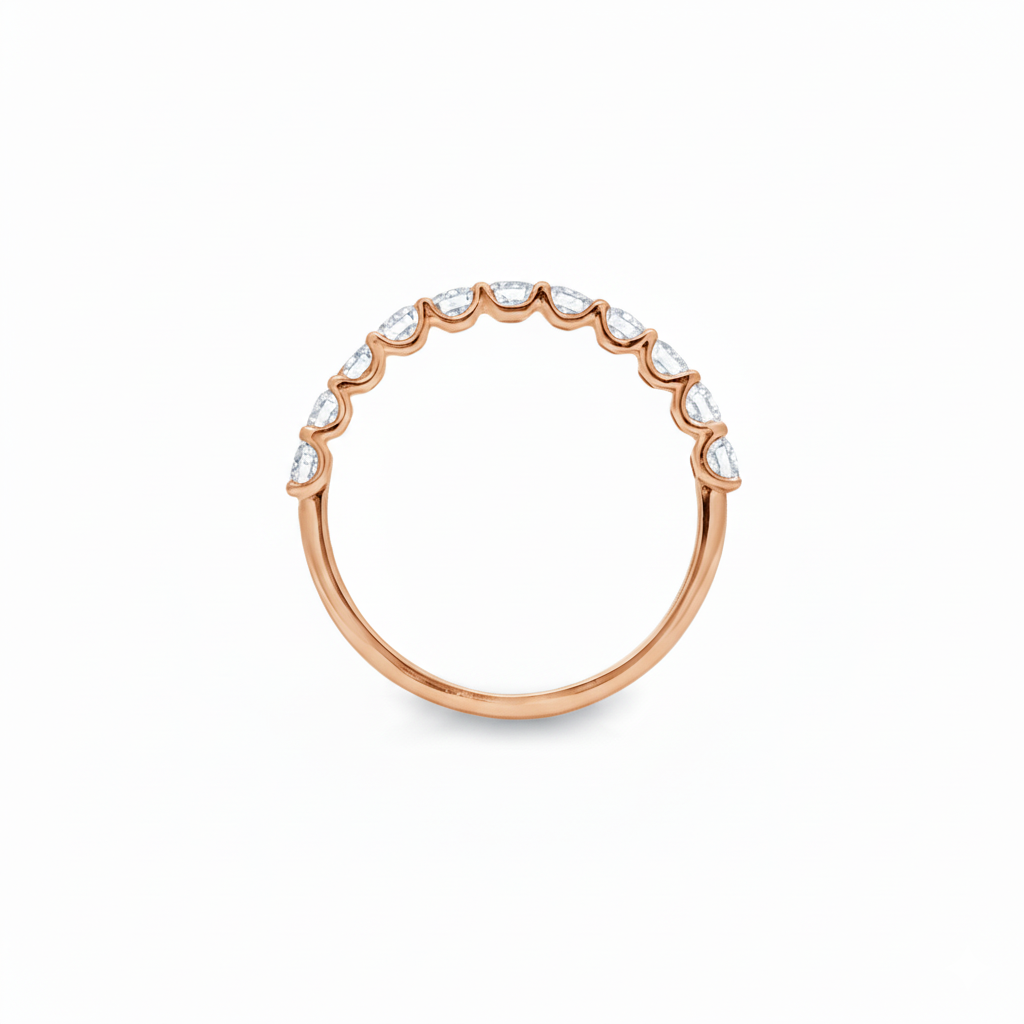Round Brilliant Half-Eternity Ring