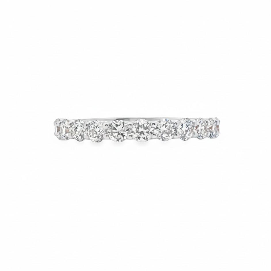 Round Brilliant Half-Eternity Ring
