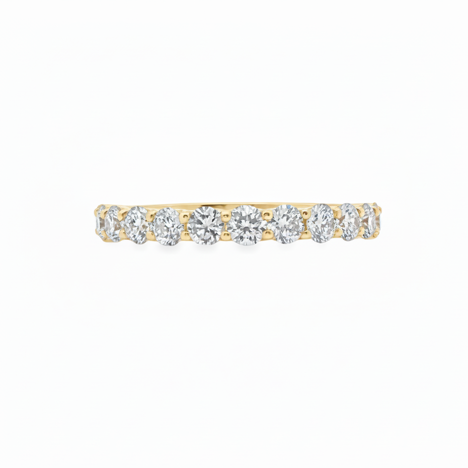 Round Brilliant Half-Eternity Ring