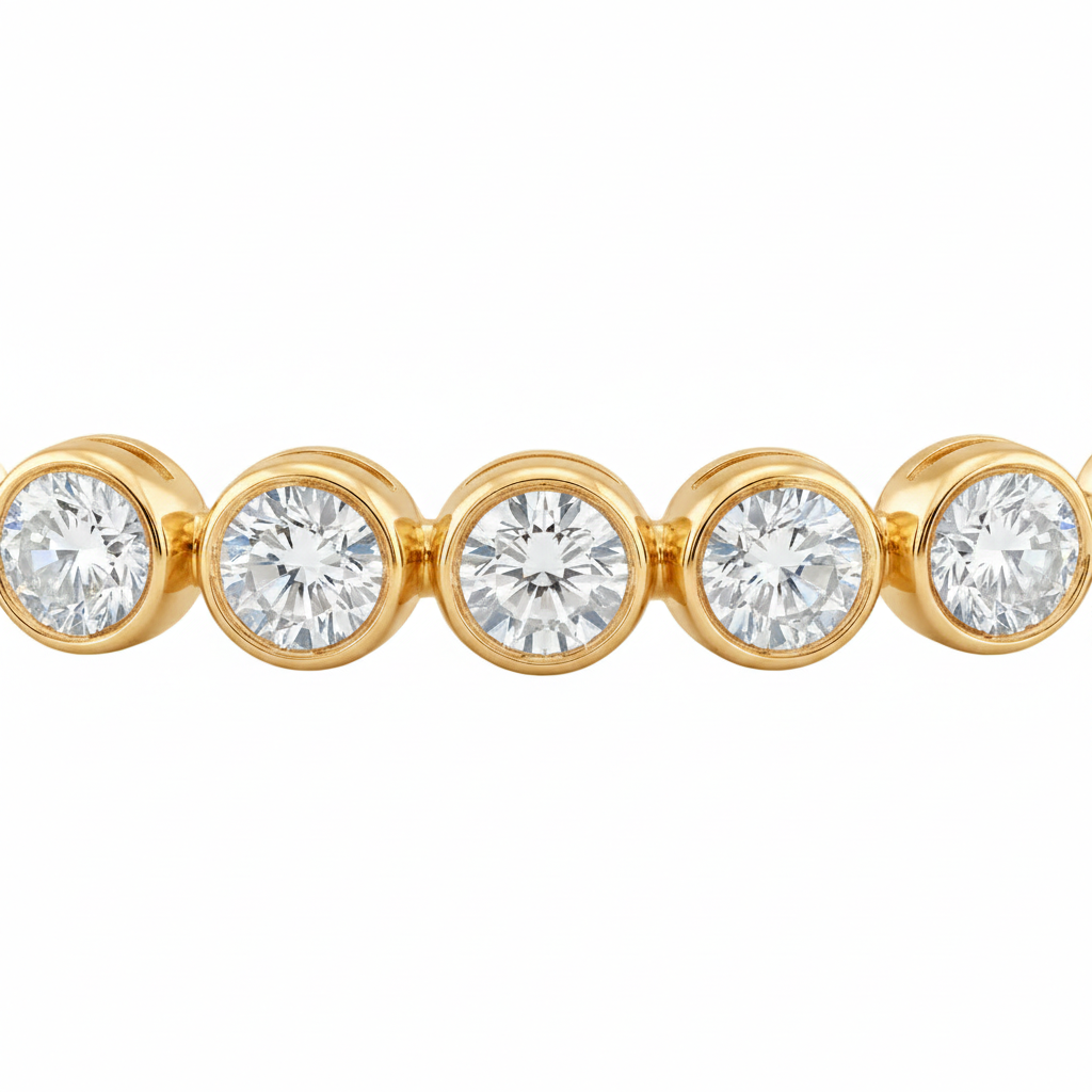 Classic Bezel Diamond Tennis Bracelet