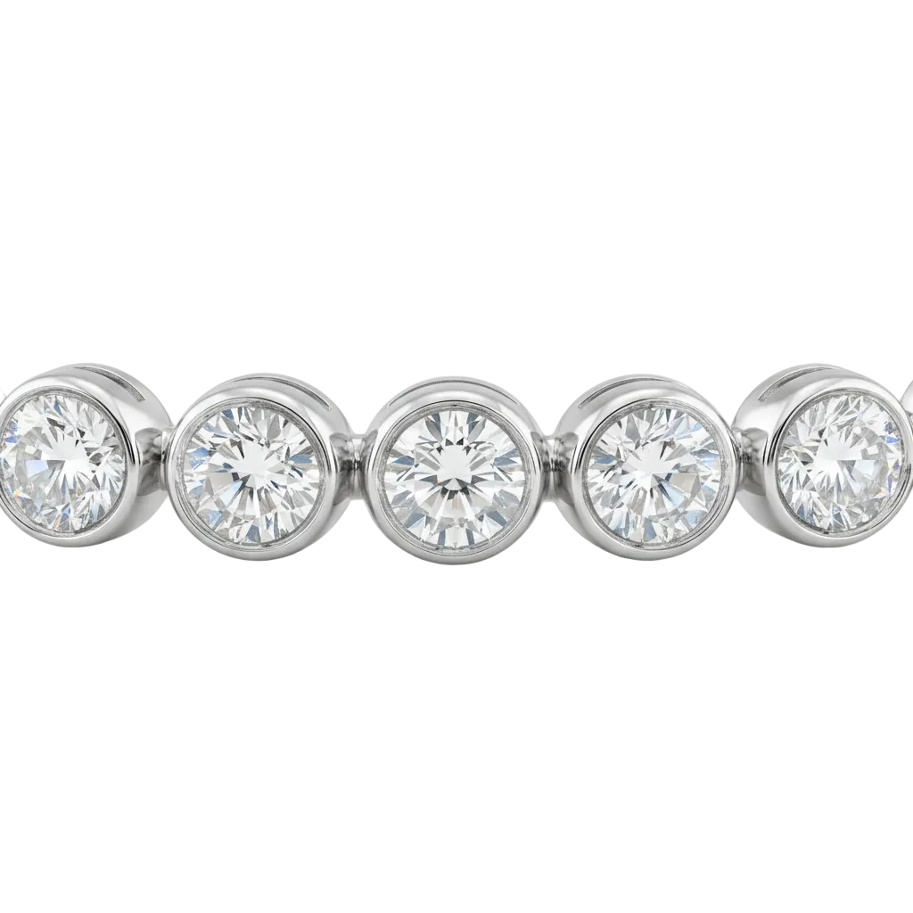 Classic Bezel Diamond Tennis Bracelet