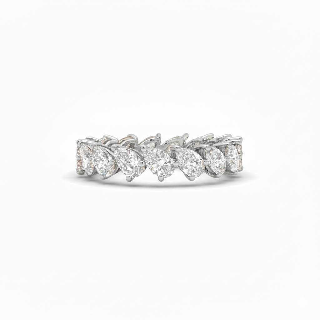 Pear Cut Eternity Ring