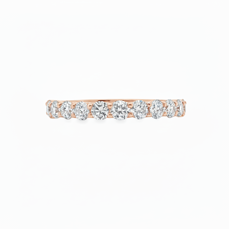 Round Brilliant Half-Eternity Ring