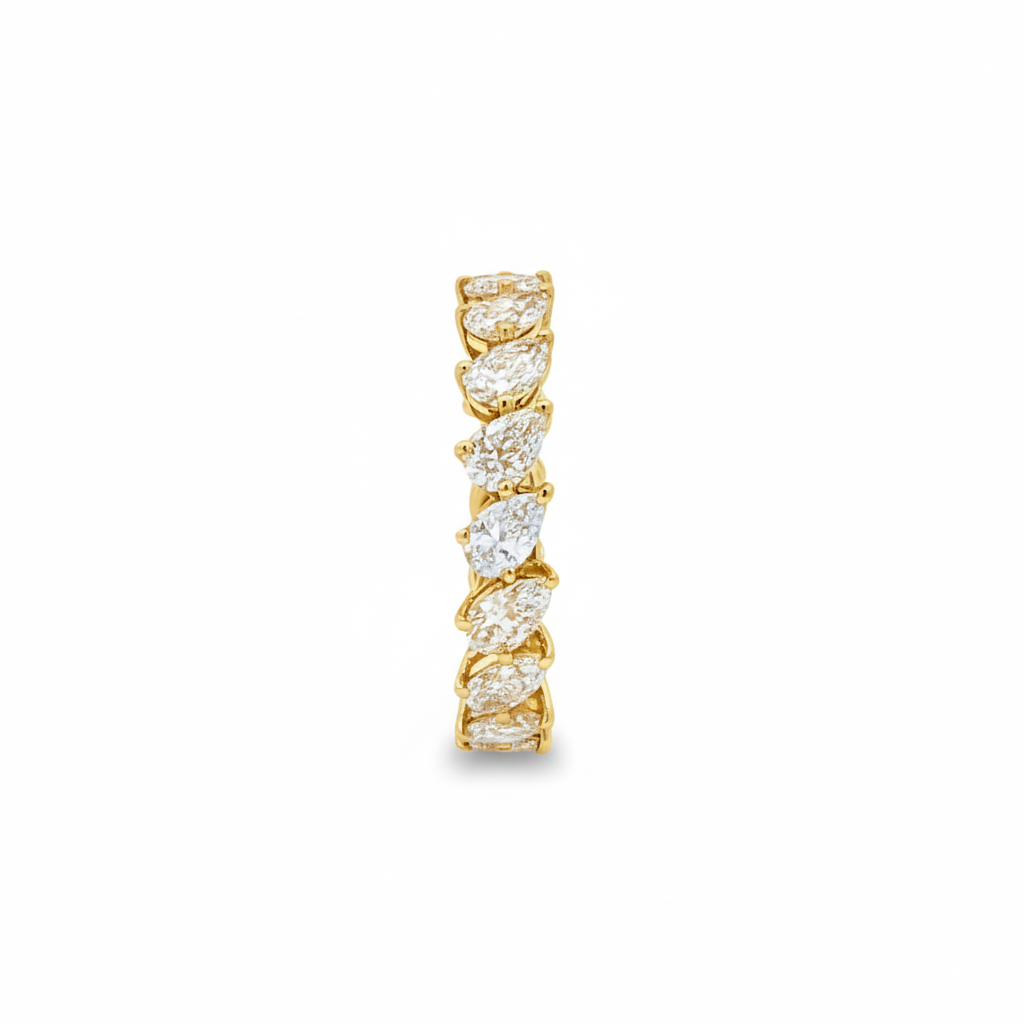 Pear Cut Eternity Ring