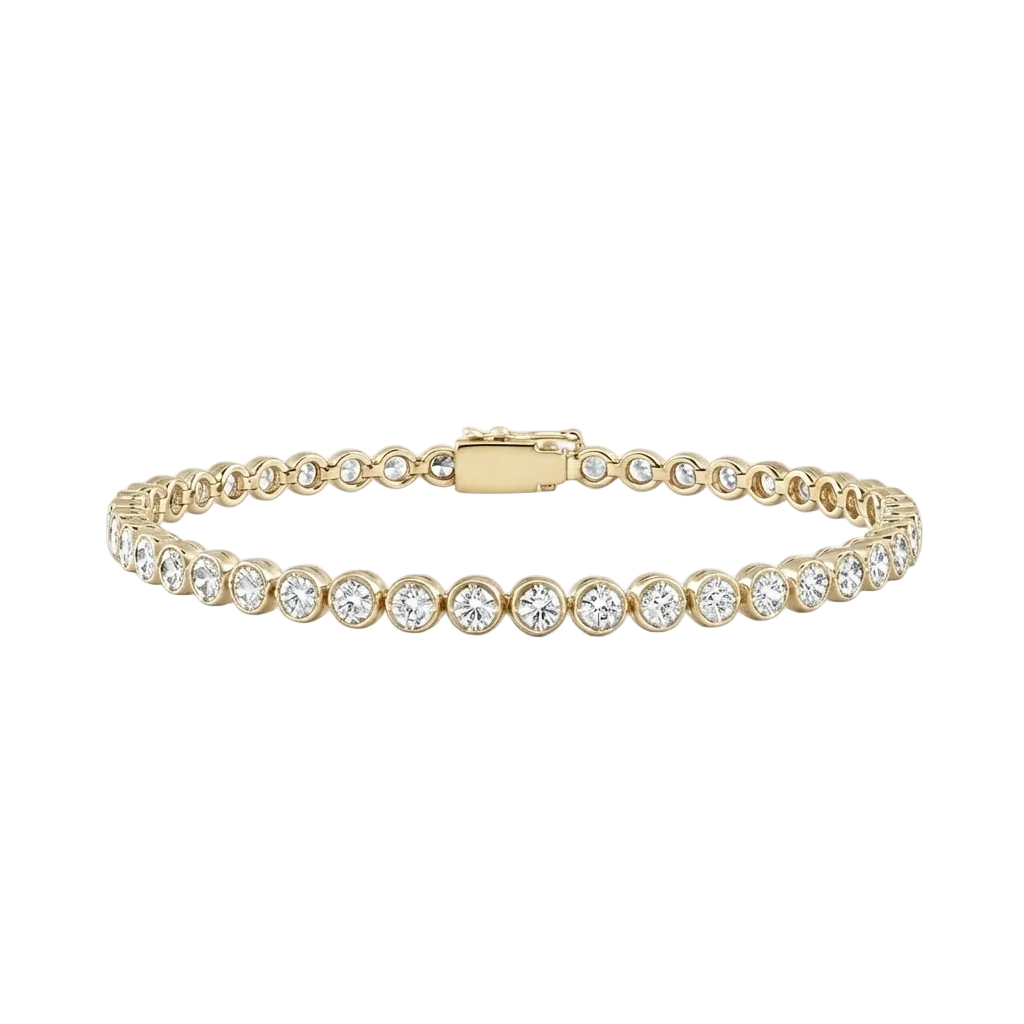 Classic Bezel Diamond Tennis Bracelet